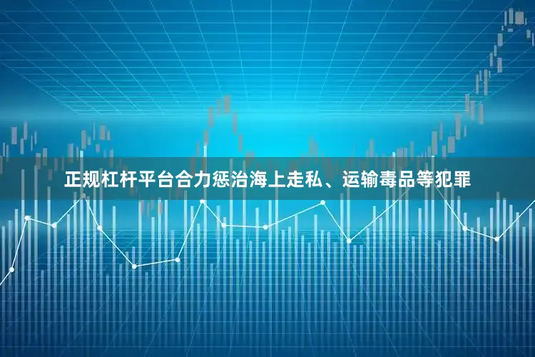 正规杠杆平台合力惩治海上走私、运输毒品等犯罪